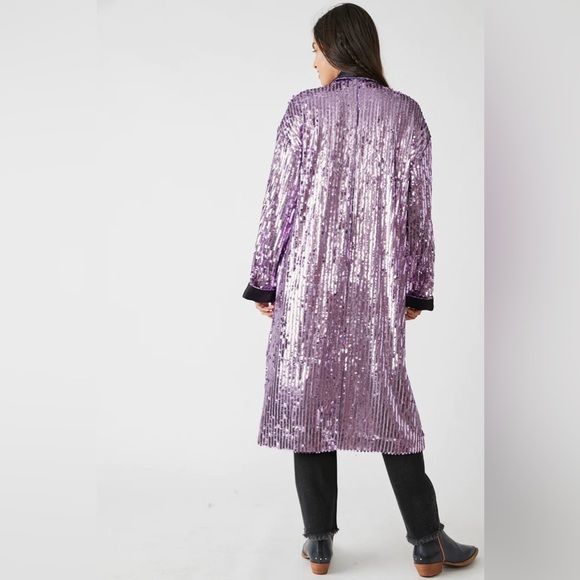 𝓯𝓹 Free People ~ Ella Duster in Orchid Dust Combo - Picture 11 of 16